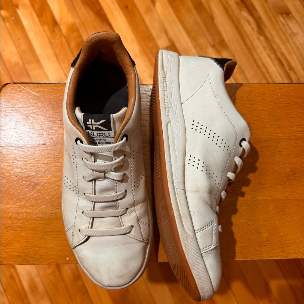 ROAM - Kuru Men's Classic Court White Leather Sneakers